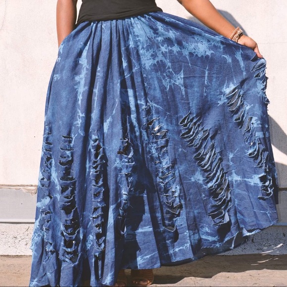 damsel in distress maxi skirt